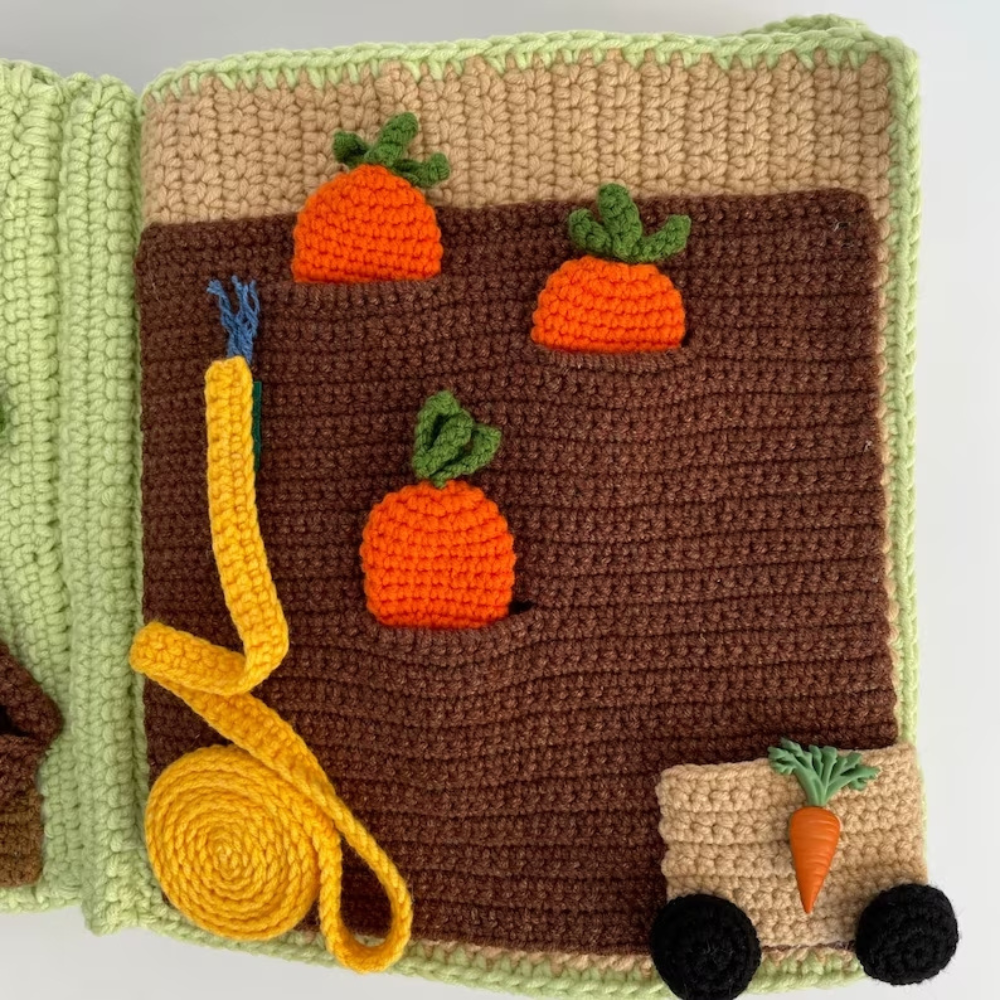 Quiet Book Vegetables Crochet Pattern