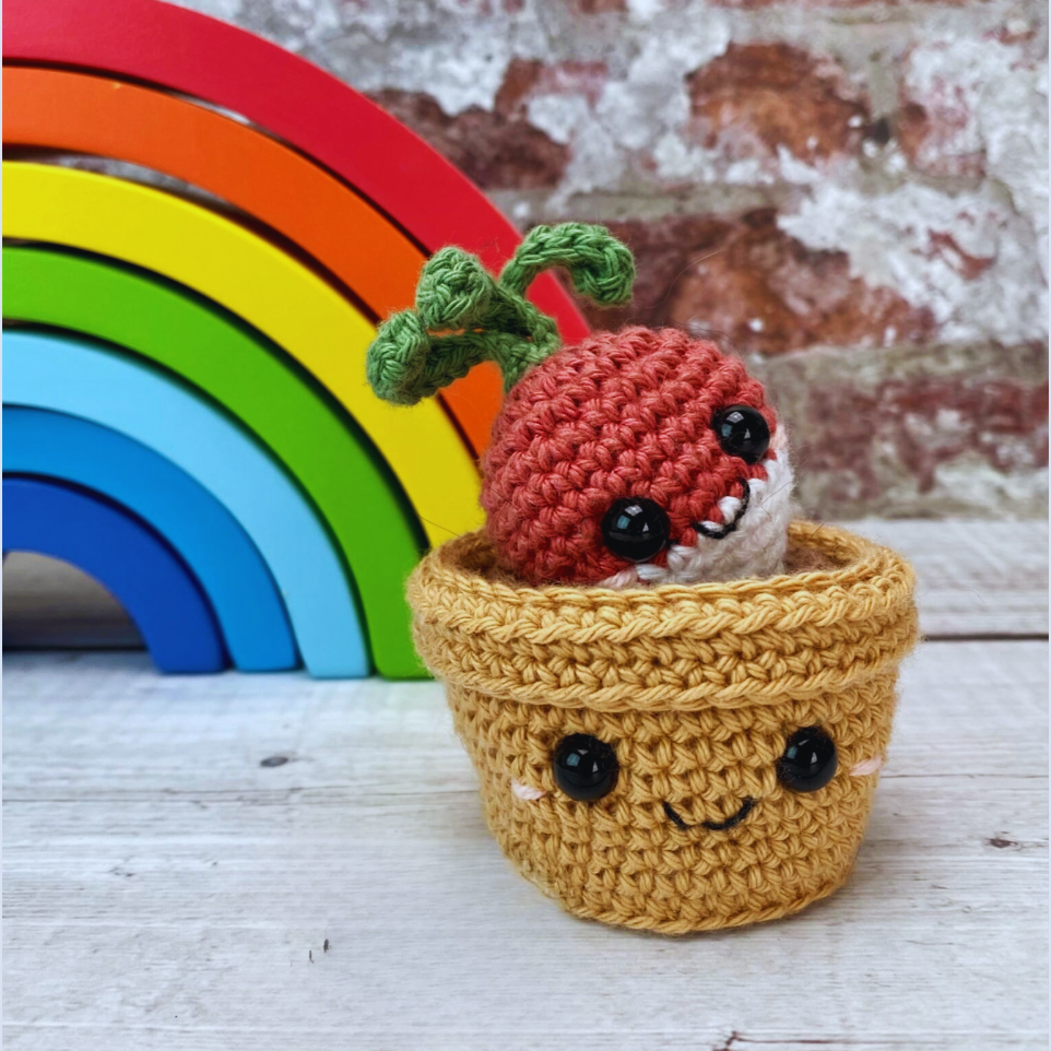 Veggies In Pots Amigurumi Crochet Pattern