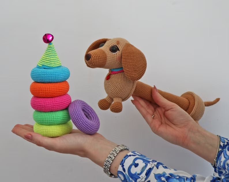 Stacking Dog Amigurumi Crochet Pattern