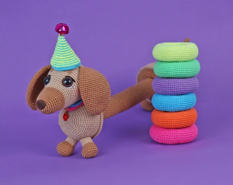 Stacking Dog Amigurumi Crochet Pattern