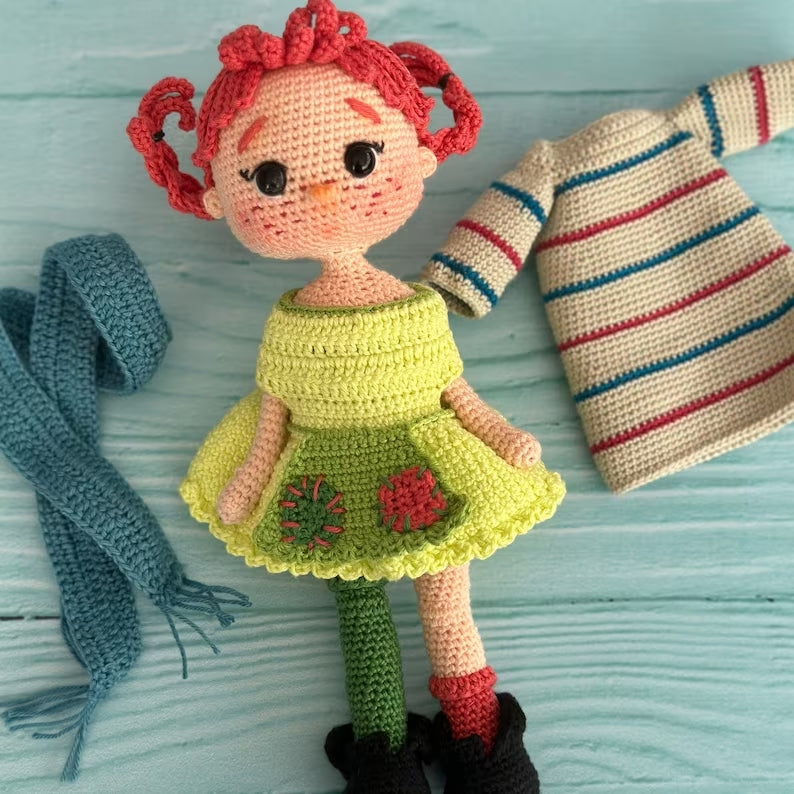 Pippi Doll Crochet Pattern