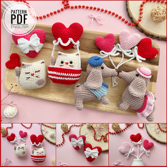 Valentines Toys Crochet Patterns